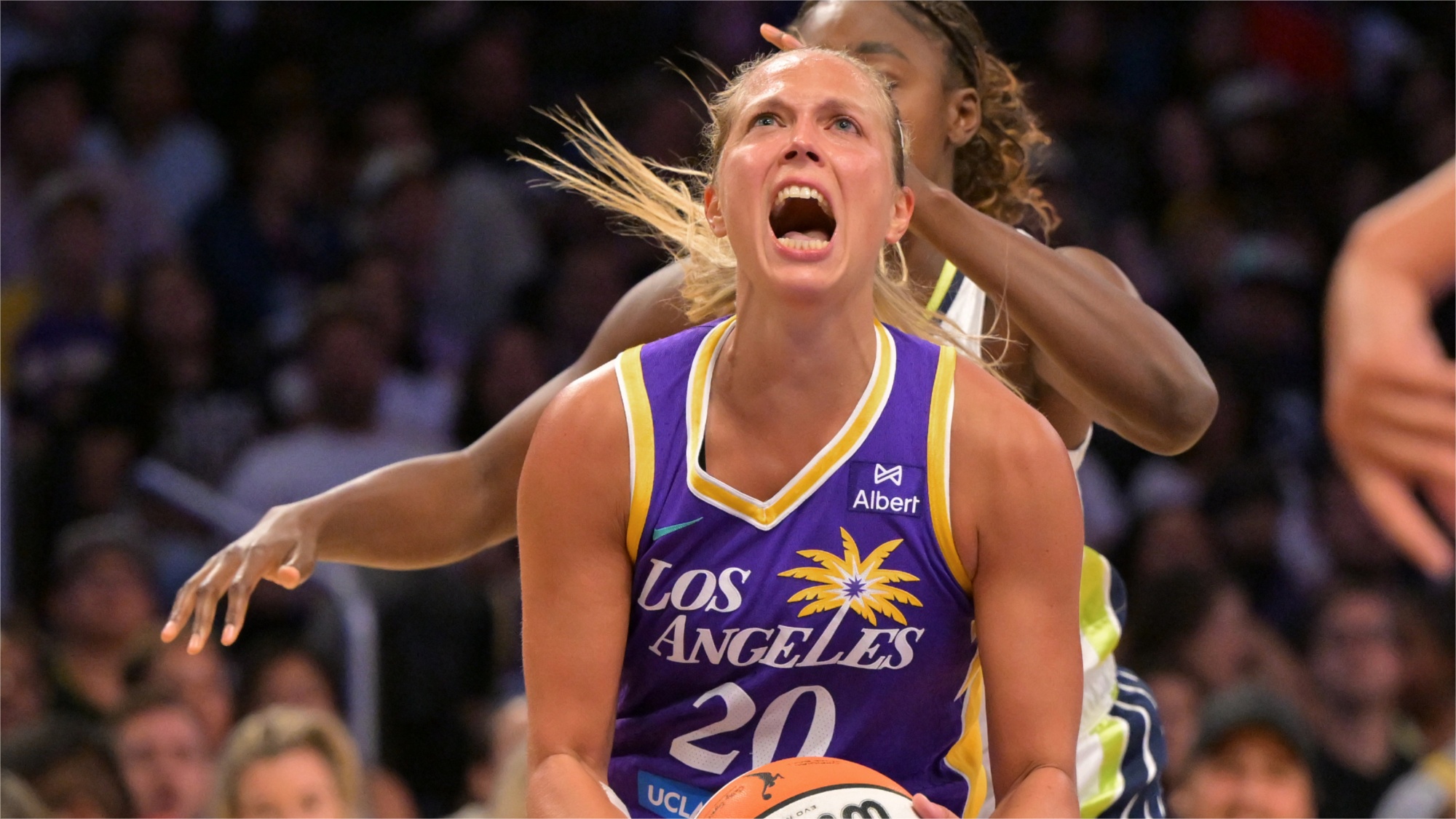 Julie Allemand Makes WNBA History In Los Angeles Sparks' Sliding Victory Over Dallas Wings