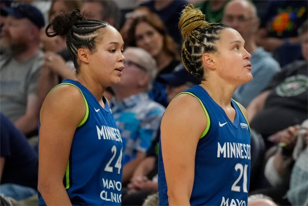 Napheesa Collier and Kayla McBride