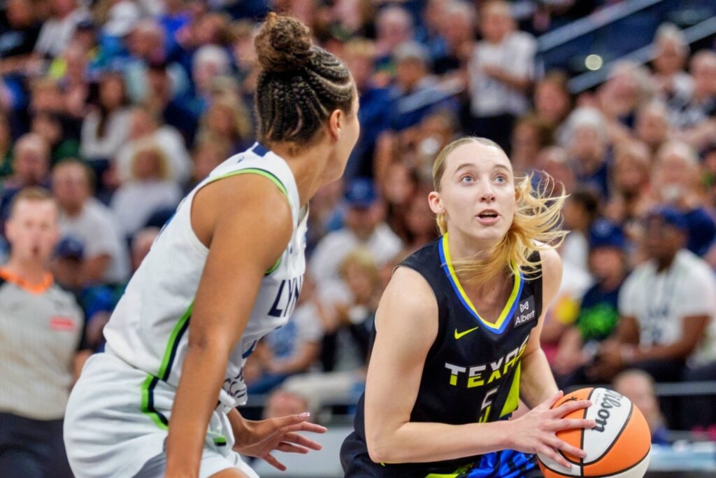 Napheesa Collier and Paige Bueckers