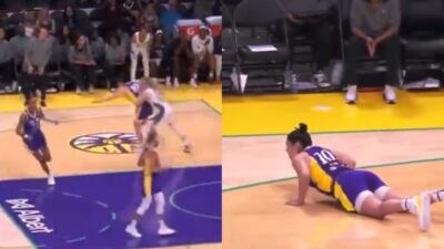 Cameras Caught Paige Bueckers Pushing Kelsey Plum During Intense Los Angeles Sparks-Dallas Wings Game