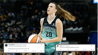 WNBA Fans Lose It Over Sabrina Ionescu&rsquo;s Surprise Linkup With Kim Kardashian At SKIMS Bash