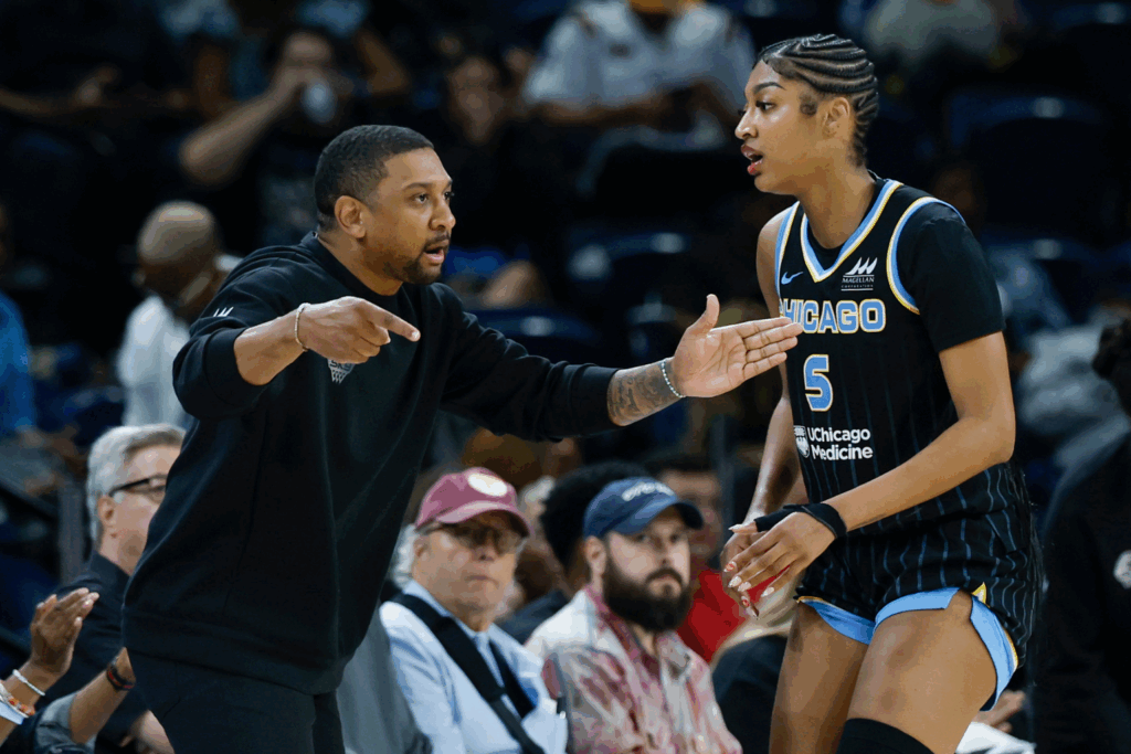 Tyler Marsh and Angel Reese