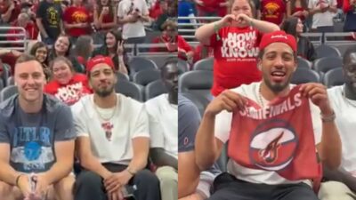 Cameras Caught Tyrese Haliburton Hyping Up Indiana Fever During Las Vegas Aces Game 3 Clash