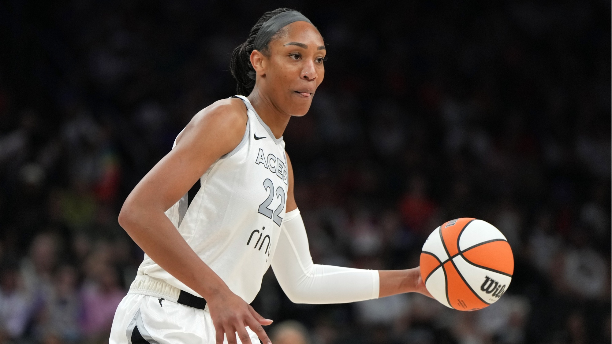 A&rsquo;ja Wilson Sends Urgent Message To Teammates After Las Vegas Aces' Nail-Biting Game 1 Victory