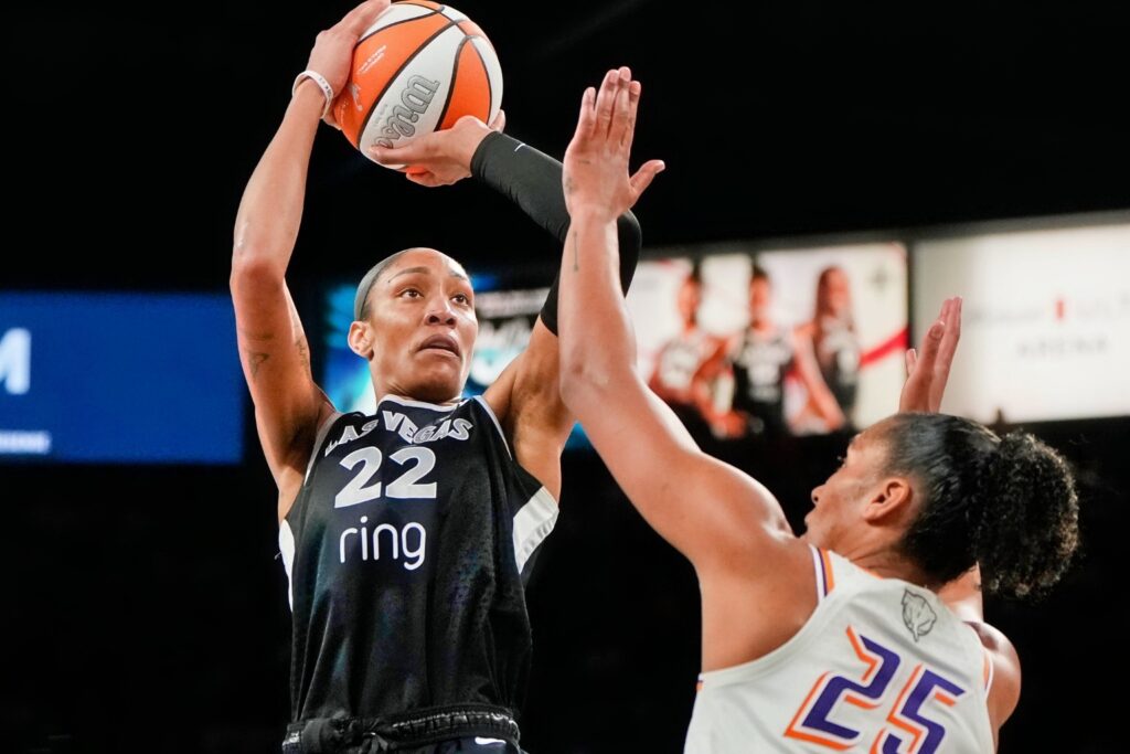 Aja Wilson and Alyssa Thomas