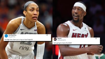 WNBA Fans Gush Over A&rsquo;ja Wilson&rsquo;s Adorable Moment With NBA Boyfriend Bam Adebayo After Aces Win - "Put A Ring On That Finger"