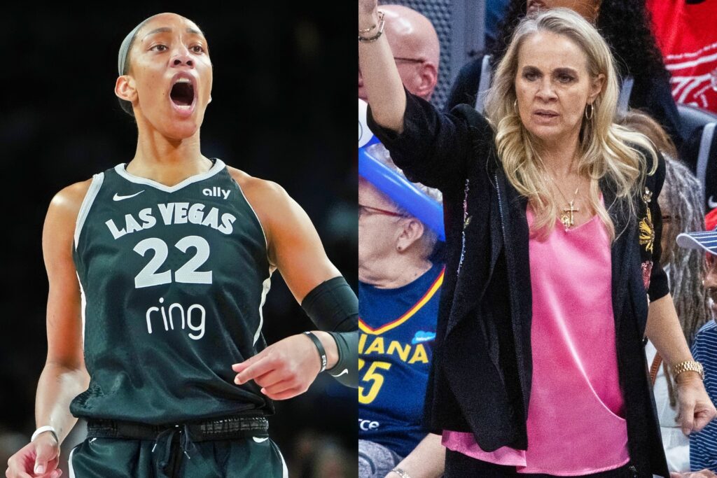 A'ja Wilson and Becky Hammon