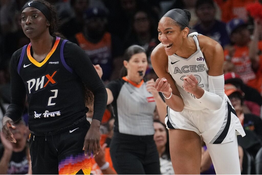 A'ja Wilson and Kahleah Copper