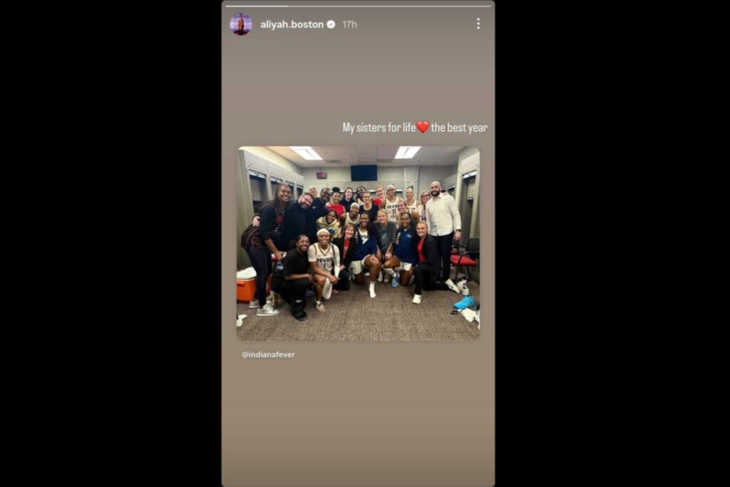 Aliyah Boston Instagram Story