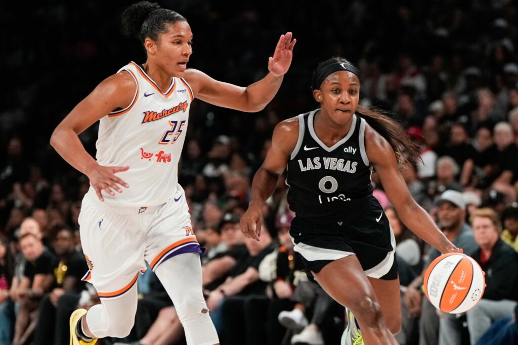 Alyssa Thomas and Jackie Young