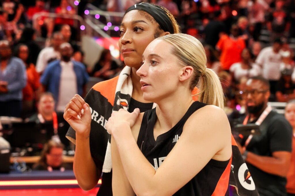 Angel Reese and Paige Bueckers