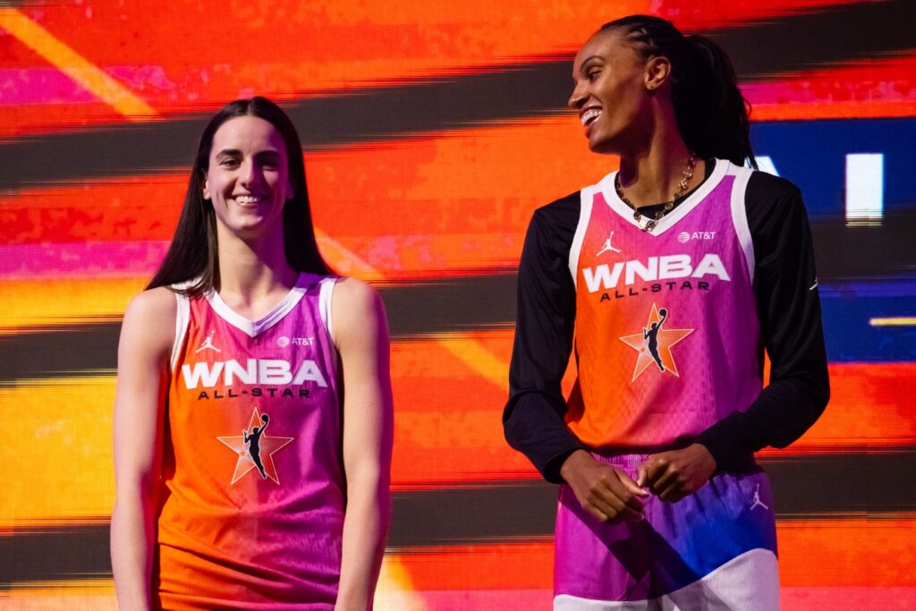 Caitlin Clark and DeWanna Bonner