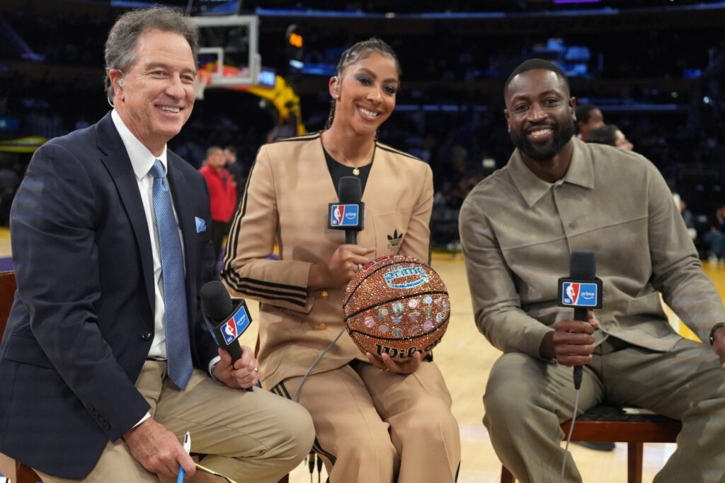 Candace Parker, Dwyane Wade and Kevin Harlan