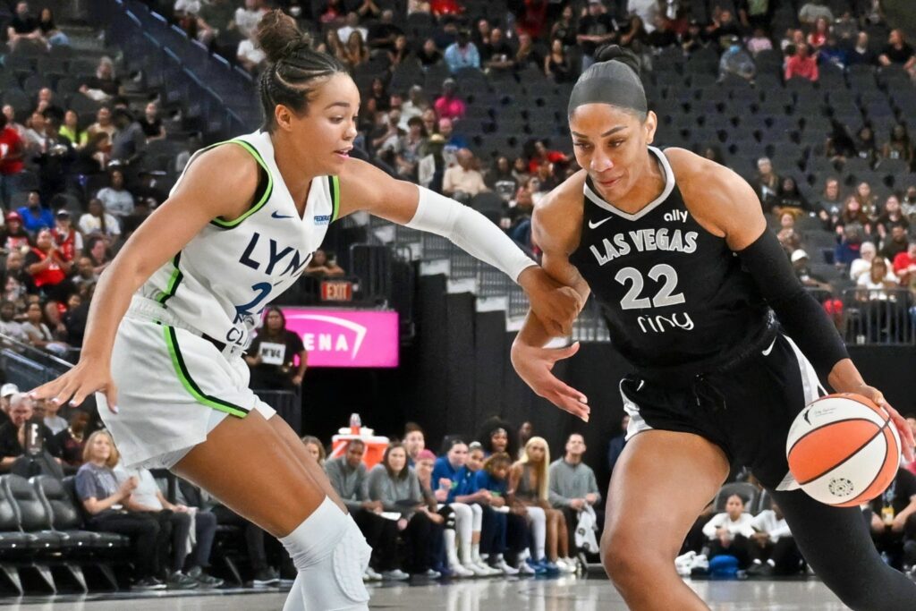 Napheesa Collier and A'ja Wilson