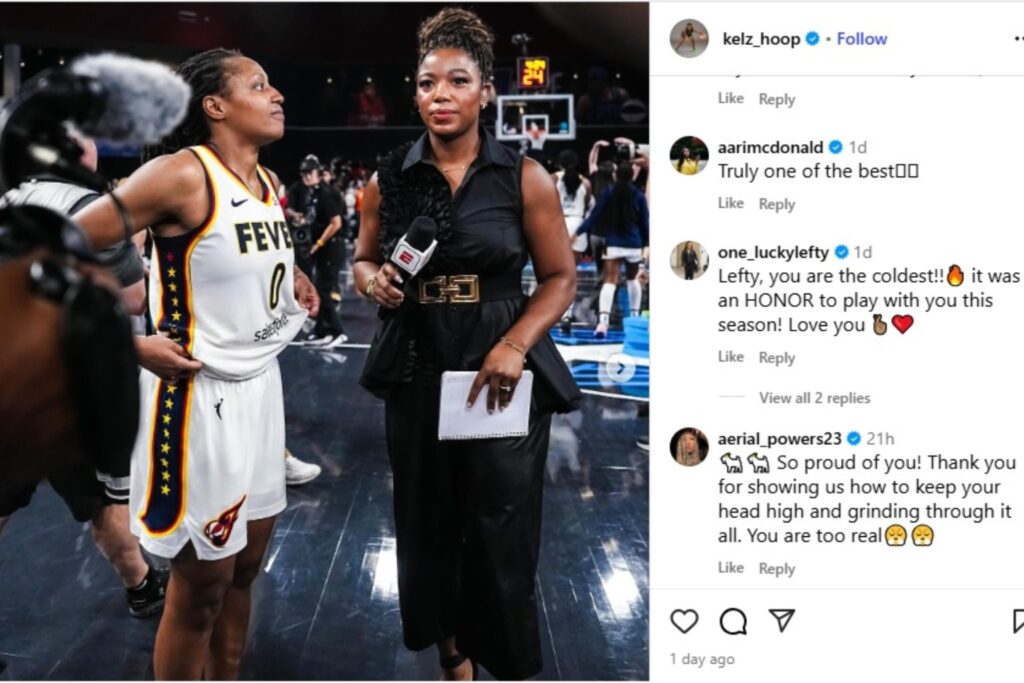 Odyssey Sim's Reaction On Kelsey Mitchell's Post