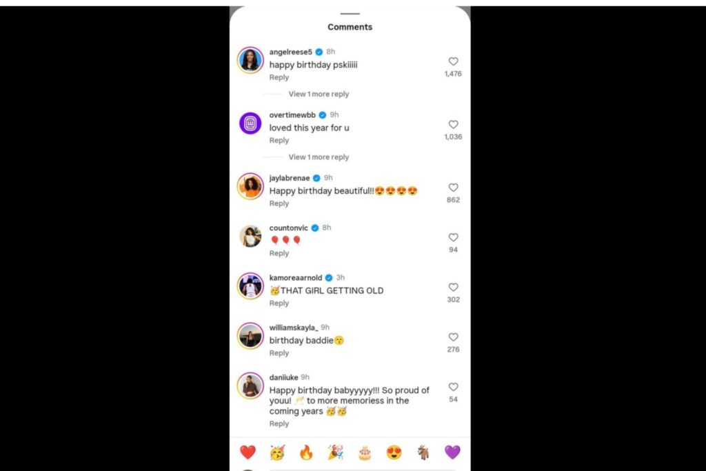 Paige Bueckers Birthday comments