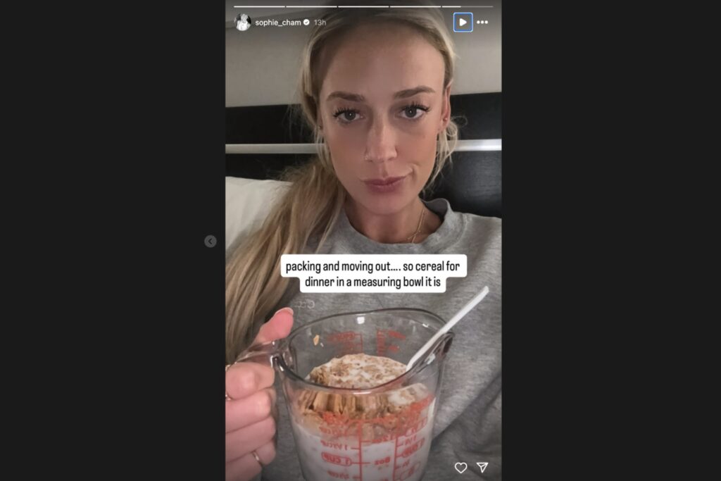 Sophie Cunningham's Instagram story