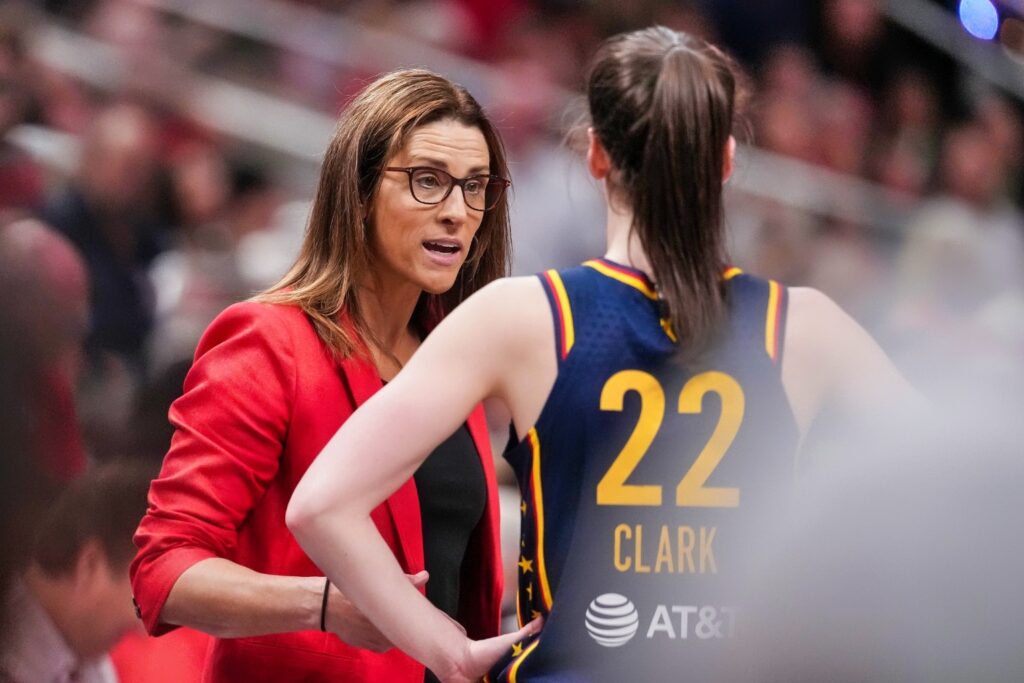 Stephanie White and Caitlin Clark