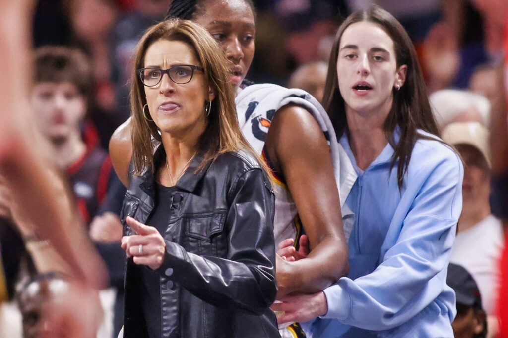 Stephanie White and Caitlin Clark