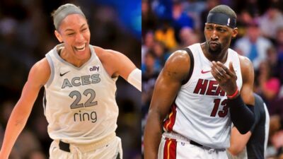A&rsquo;ja Wilson Lights Up The Heat vs. Warriors Game Wearing Bam Adebayo's Jersey In Full Support