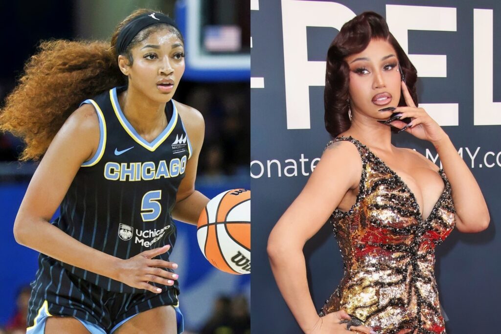 Angel Reese and Cardi B 