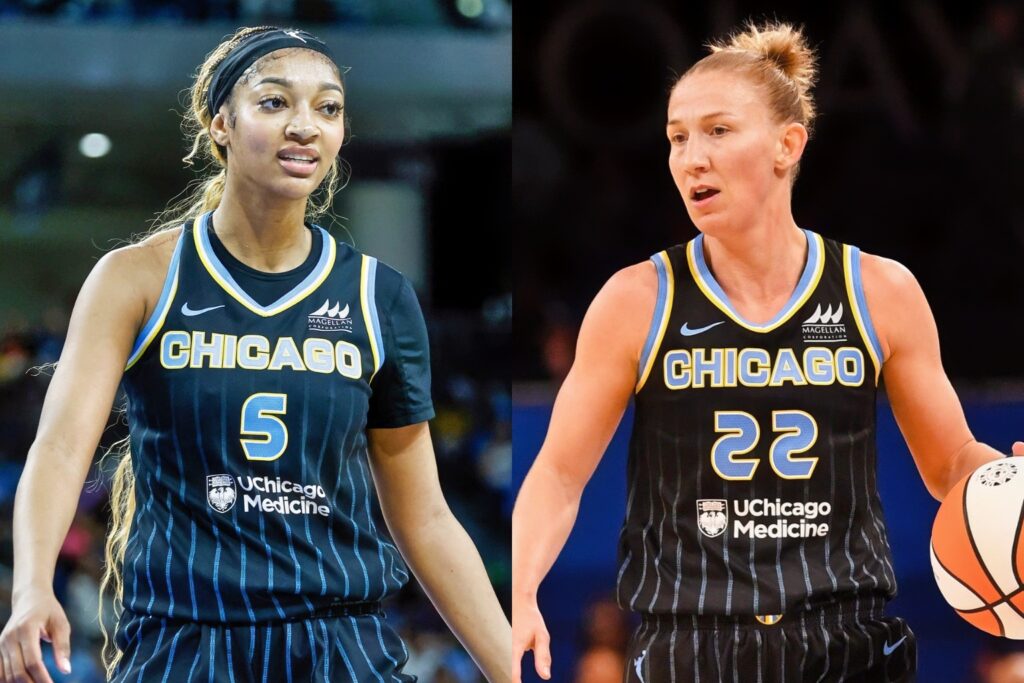 Angel Reese and Courtney Vandersloot