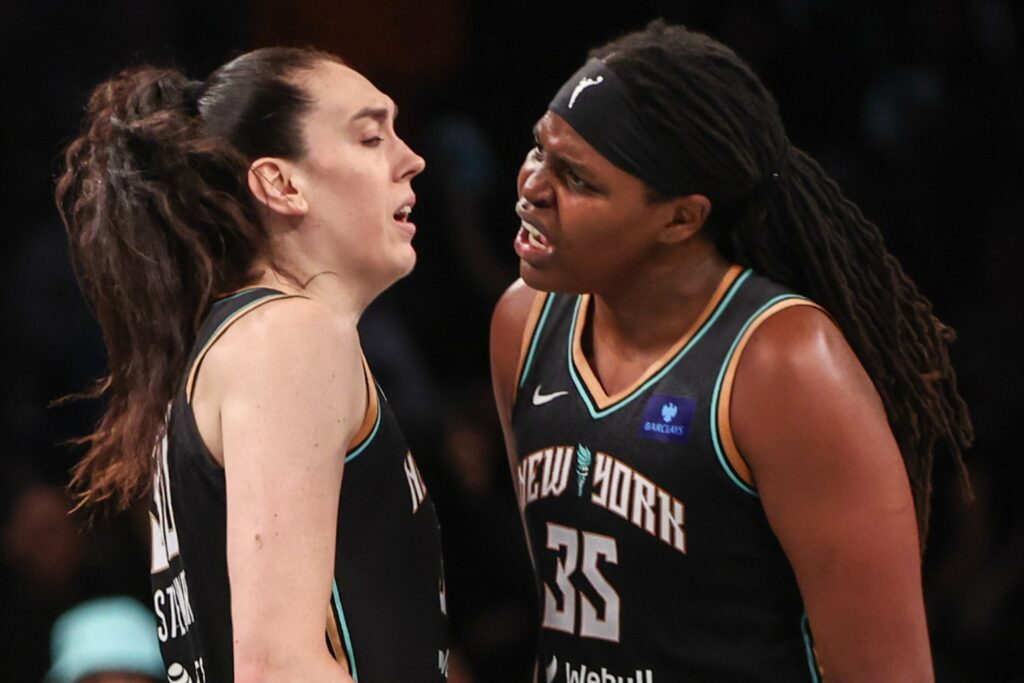 Breanna Stewart and Jonquel Jones