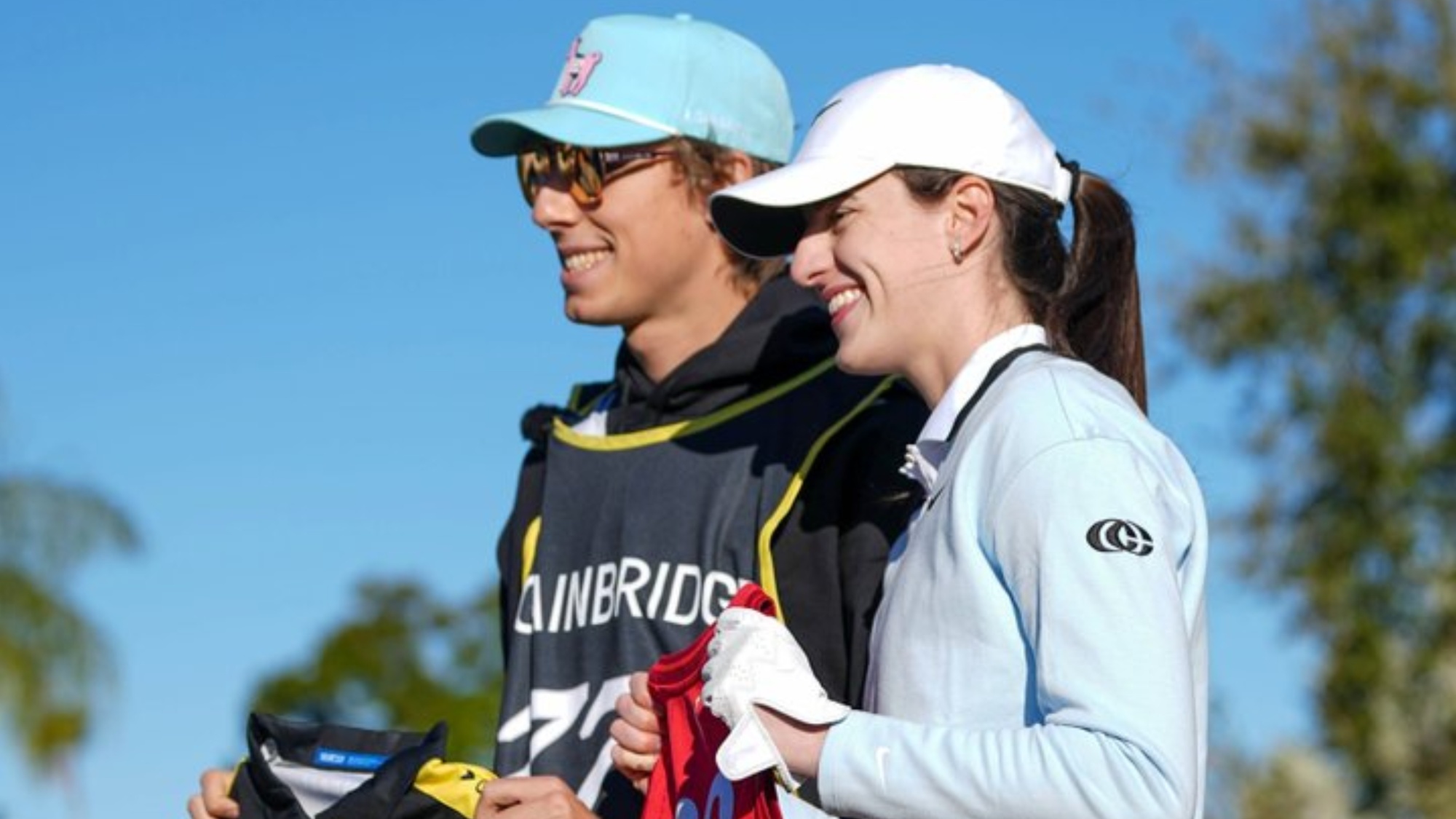 Caitlin Clark Swaps Jerseys With NASCAR Driver Carson Hocevar At Annika Pro-Am [PHOTO]