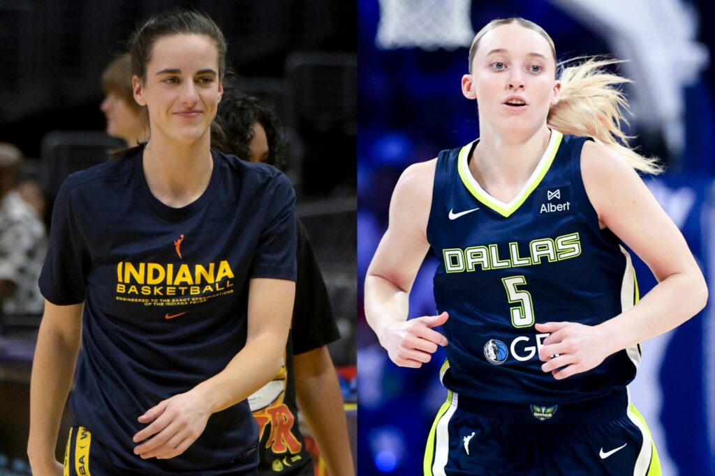 Caitlin Clark and Paige Bueckers