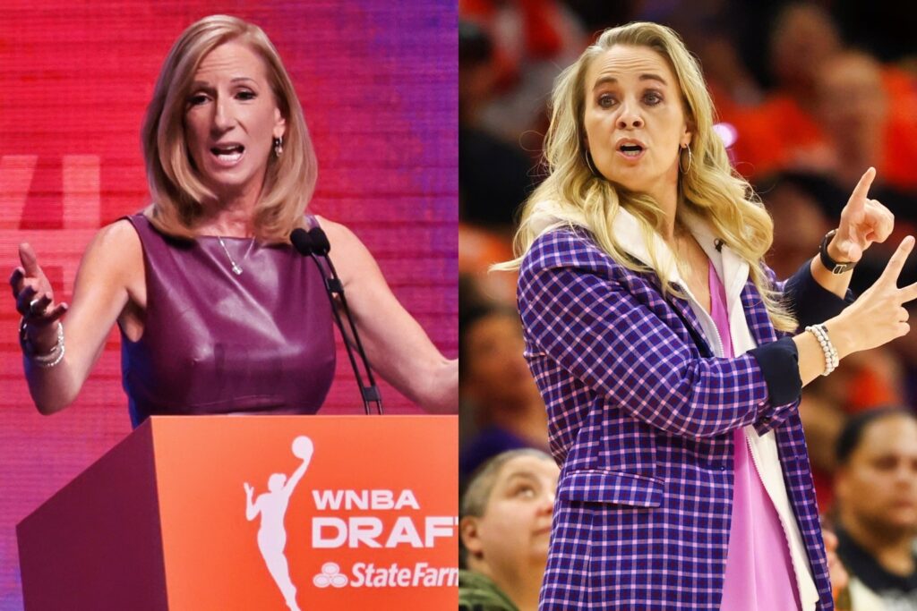 Cathy Engelbert and Becky Hammon