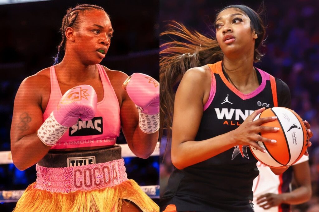 Claressa Shields and Angel Reese