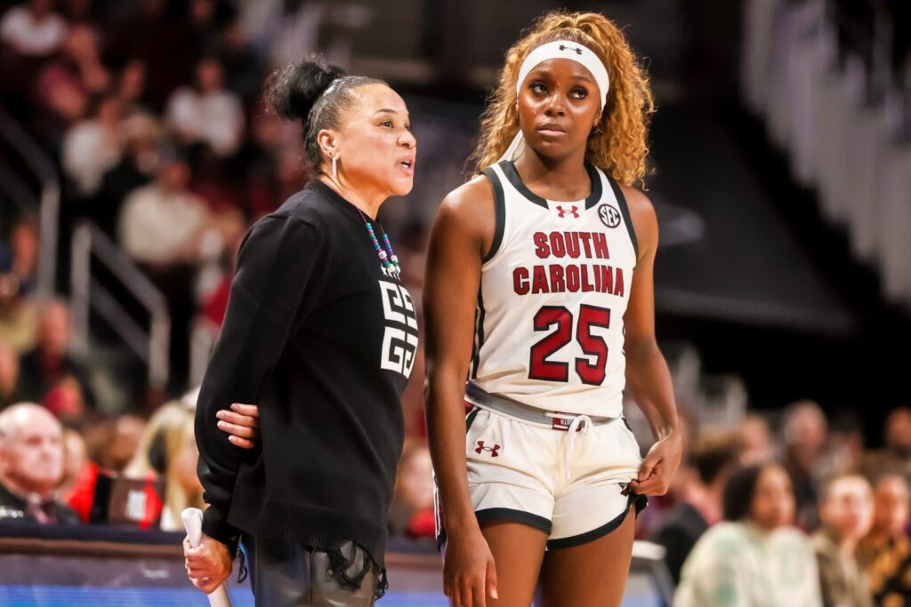Dawn Staley and Raven Johnson