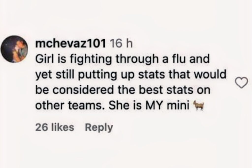 Fan Comment on Instagram