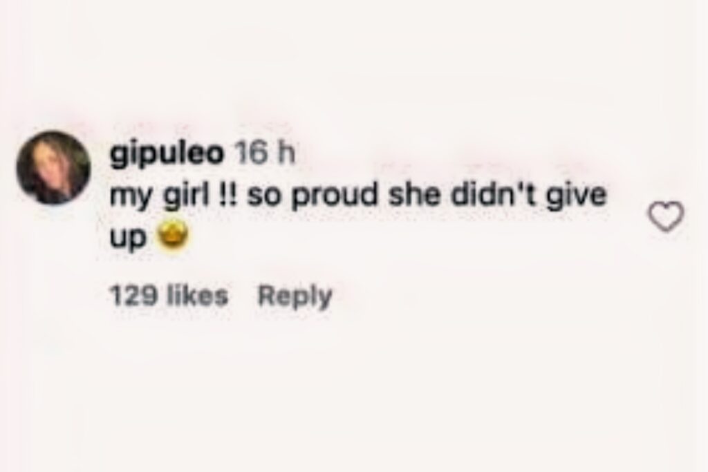 Fan Comment on Instagram