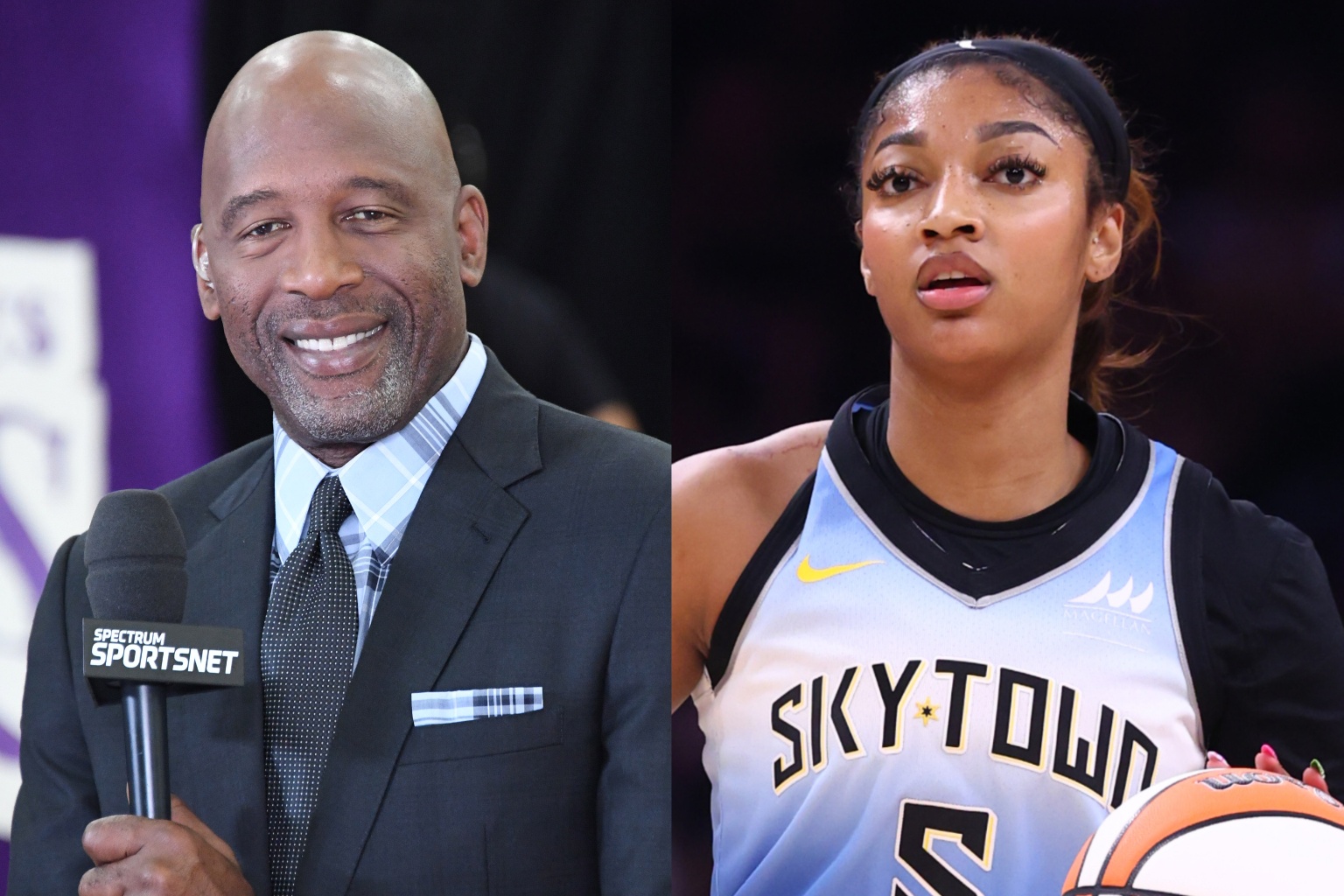 James Worthy Shares Honest Thoughts On Chicago Sky Coach Comparing Angel Reese's Game To His Own