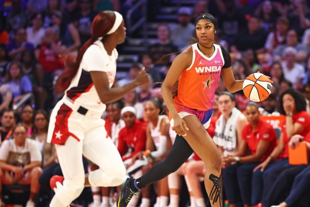 Kahleah Copper and Angel Reese