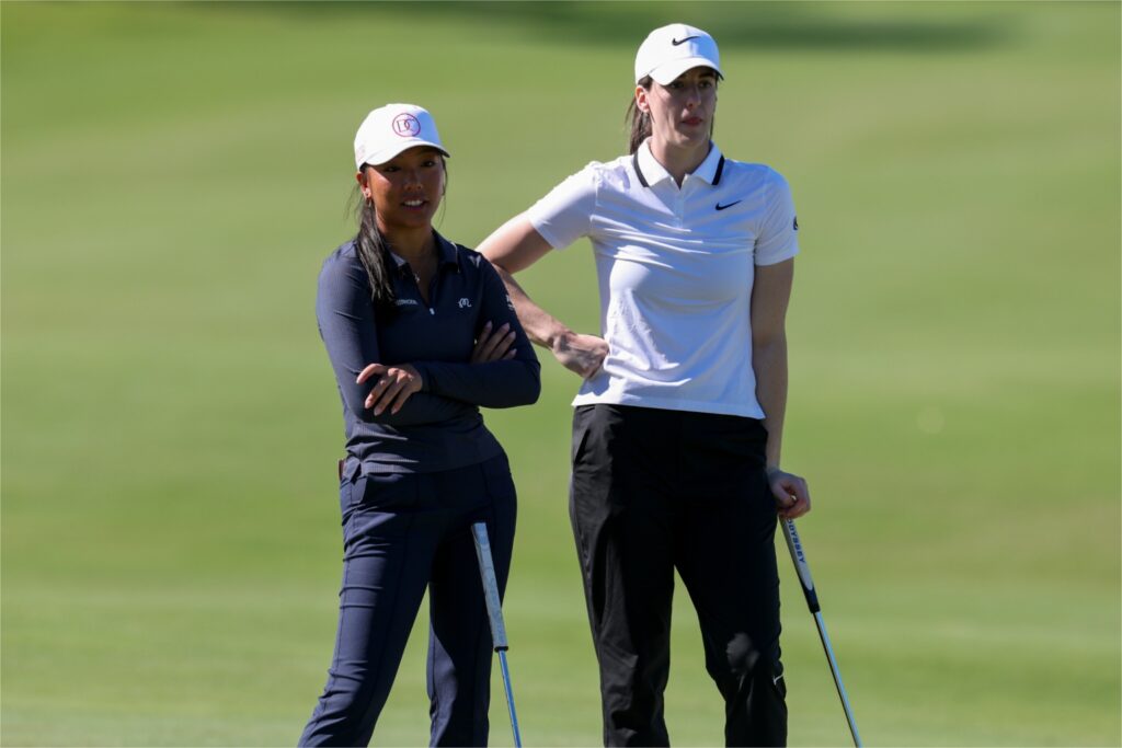 Lauren Nguyen and Caitlin Clark