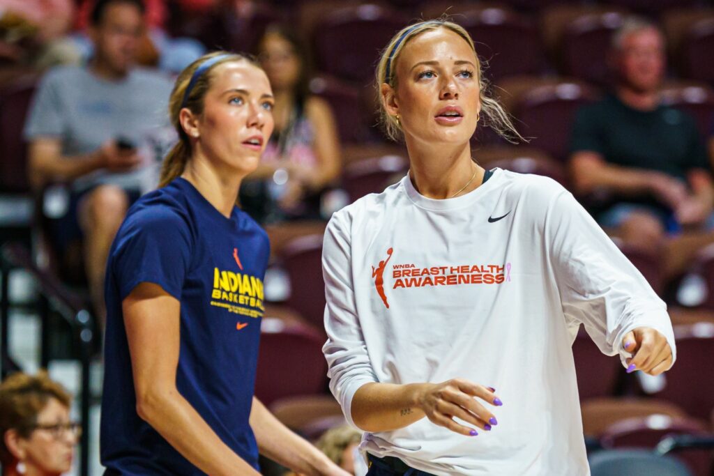 Lexie Hull and Sophie Cunningham