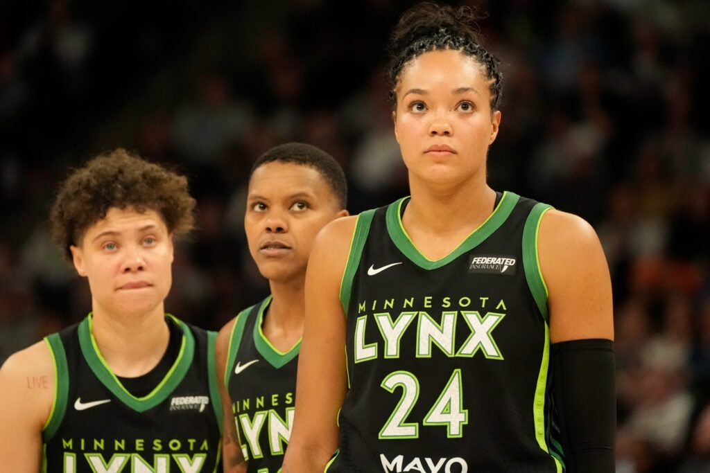 Napheesa Collier, Courtney Williams and Natisha Heideman