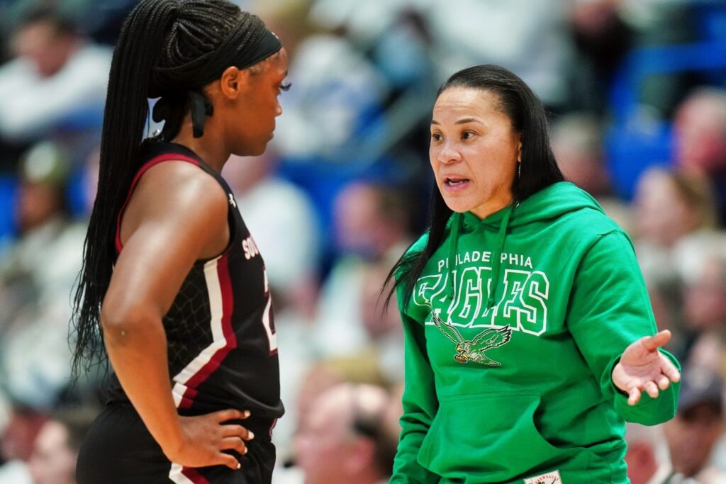Raven Johnson and Dawn Staley
