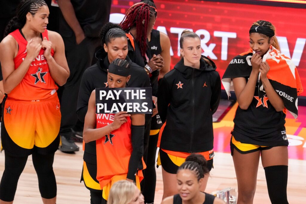 Sabrina Ionescu, Angel Reese, Napheesa Collier