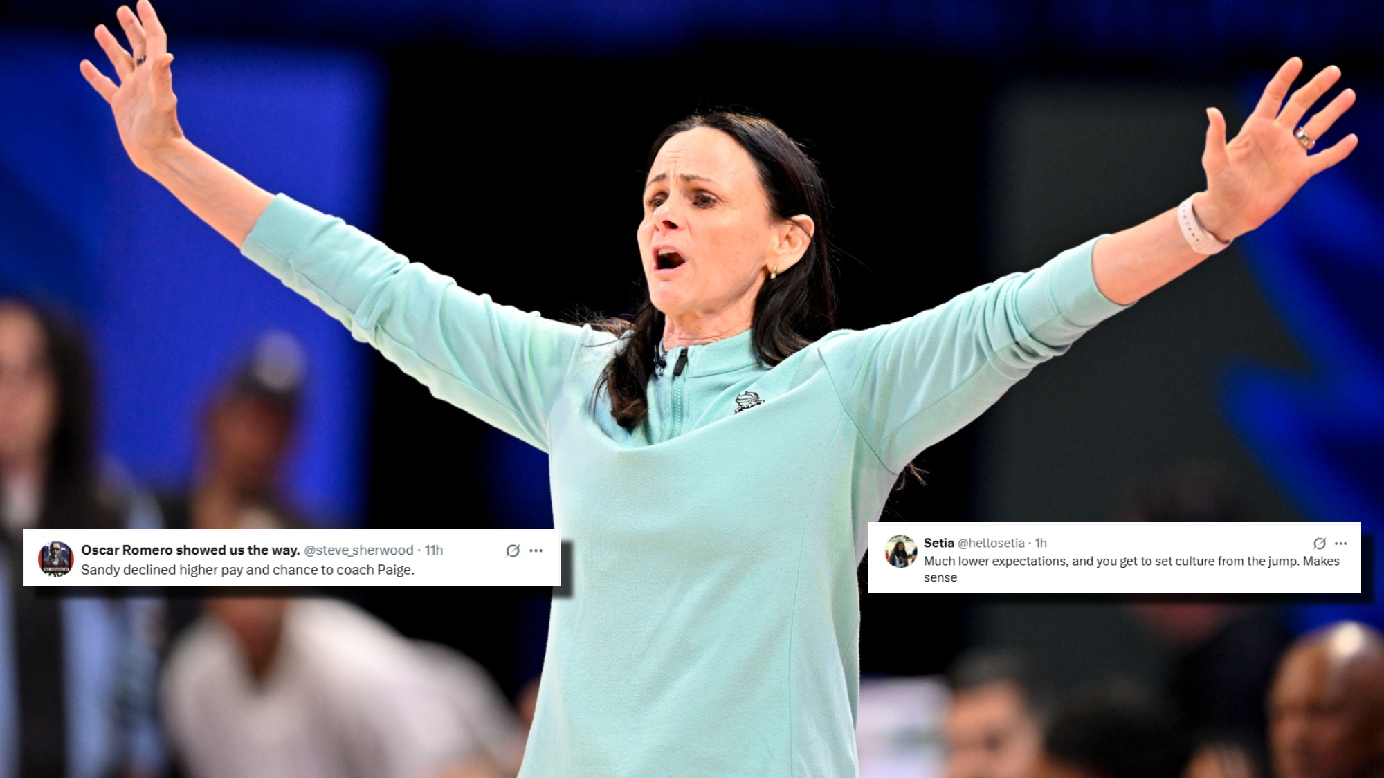 WNBA Fans Had A Lot To Say After Sandy Brondello Reportedly Turned Down Dallas Wings-Seattle Storm Coaching Offer - "Didn't Wanna Turn The Paige"