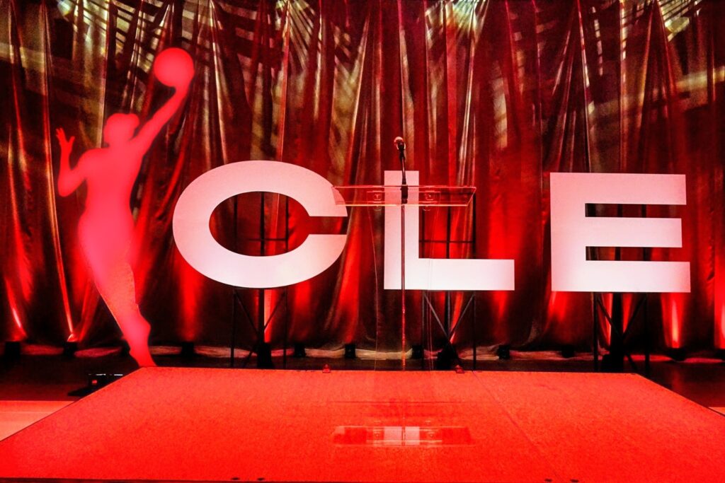 The WNBA Logo in Cleveland