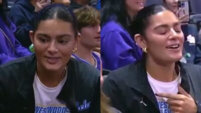 Cameras Caught Lauren Betts Vibing And Matching Lyrics At Minnesota Timberwolves vs. Sacramento Kings Game