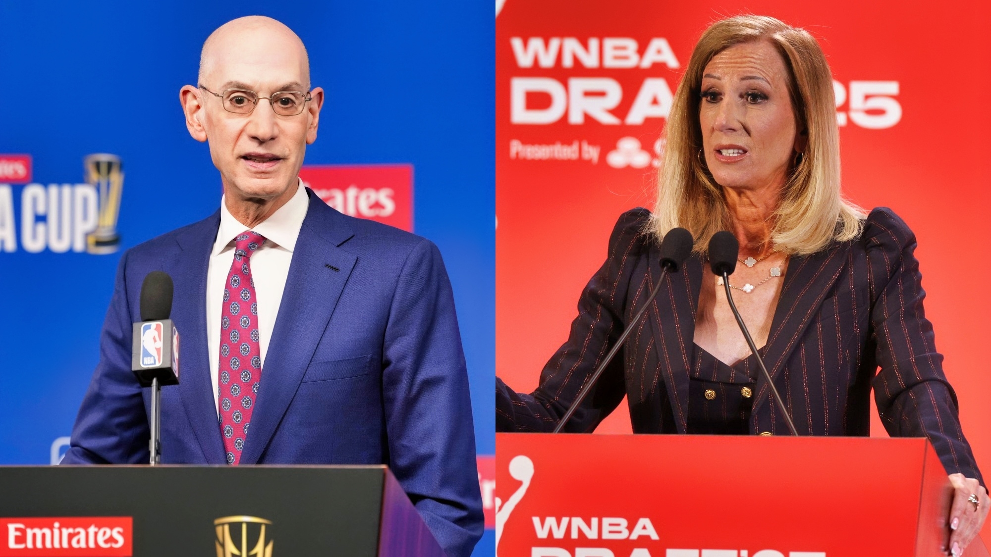 Labor Unions Roll Out Santa Billboard Urging Adam Silver And Cathy Engelbert To Secure WNBA CBA Deal