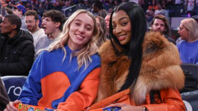Angel Reese Teases Paige Bueckers' Height Claim During New York Knicks Courtside Banter