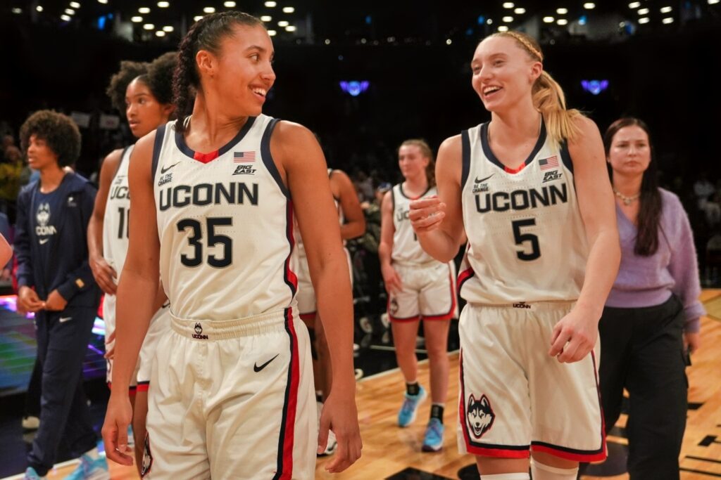 Azzi Fudd and Paige Bueckers