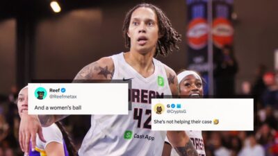 "She's Not Helping Their Case" - WNBA Fans Troll Brittney Griner For Her Failed Dunk Attempt In Viral Video