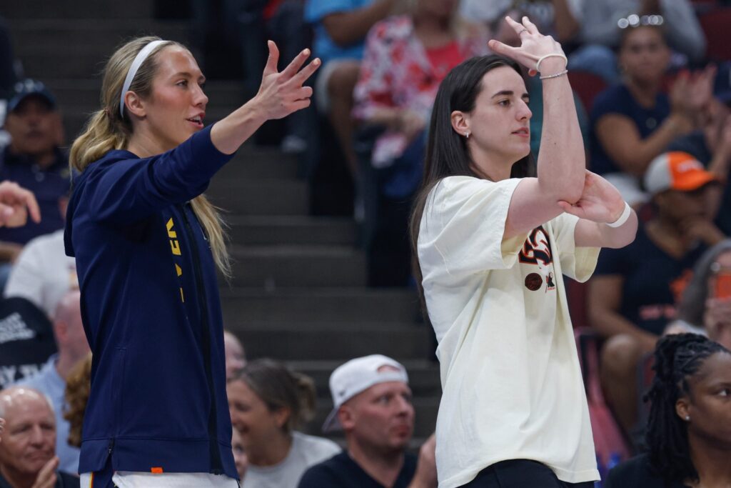 Caitlin Clark and Lexie Hull