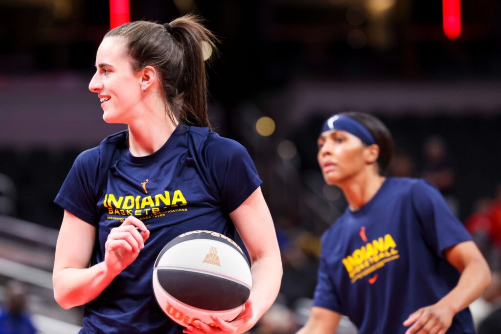 Caitlin Clark and Sydney Colson